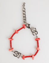 Dolce & Gabbana Silverfärgad Mässingspärlhalsband med DG-logotyp och Kedja för Herrar