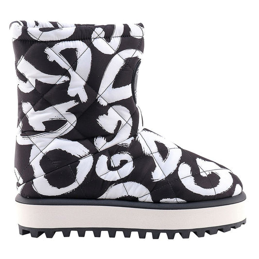 Dolce & Gabbana svarta nylonstövlar för män