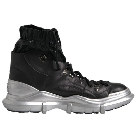 Dolce & Gabbana Svarta Herrstövlar i Lammskinn