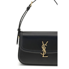 Saint Laurent Black Calf Leather Bos Taurus Shoulder Bag