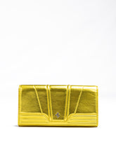 Ferrari Metal Yellow GT patent leather purse
