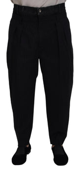 Dolce & Gabbana Black CottonStretch Loose DenimTrouser Jeans