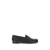 Chloé Black Calf Leather Bos Taurus Slip-On Loafers