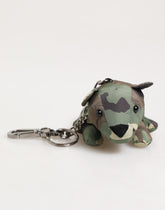 Dolce & Gabbana Multicolor Camouflage Animal Silhouette Keychain Keyring
