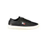 Tommy Hilfiger Black Leather Women's Sneaker