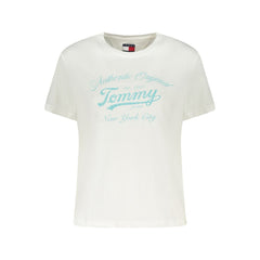 Tommy Hilfiger White Cotton Women T-Shirt