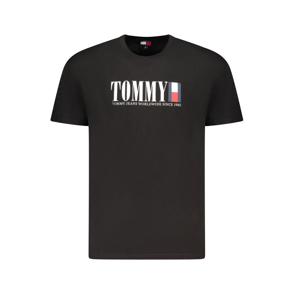 Tommy Hilfiger svart bomulls-T-skjorte for menn