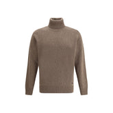 Brooksfield Brown Fleece Wool Turtleneck
