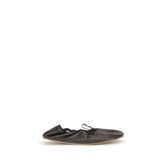 The Row Black Lamb Ovis Aries Aries Ballet Flats