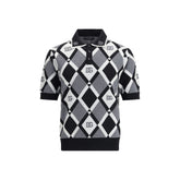 Dolce & Gabbana Multicolor Fleece Wool Polo Shirt