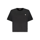 Guess Jeans Black Cotton Women T-Shirt