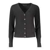 Guess Jeans Black Viscose Women Cardigan