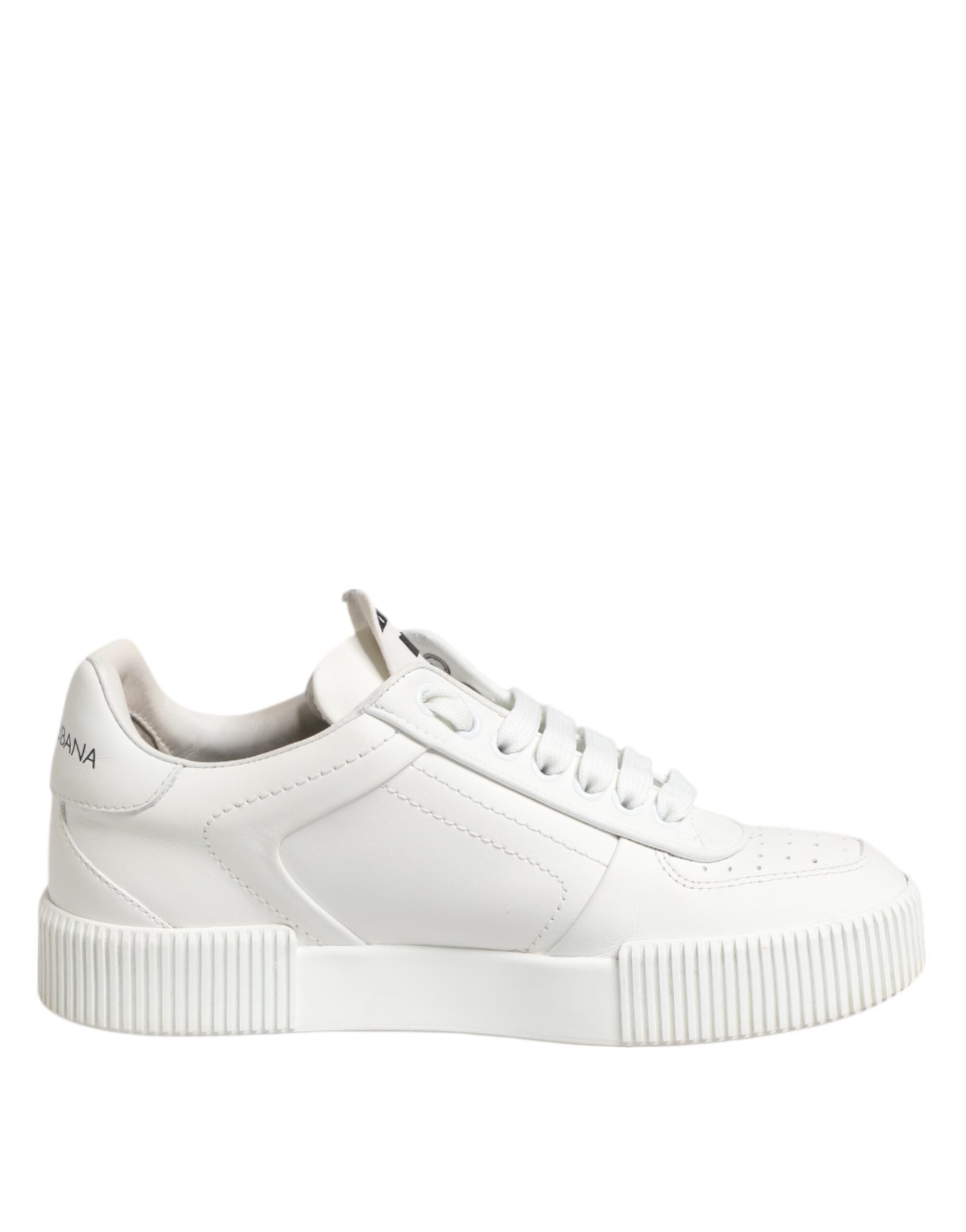 Vita Miami låga sneakers i läder