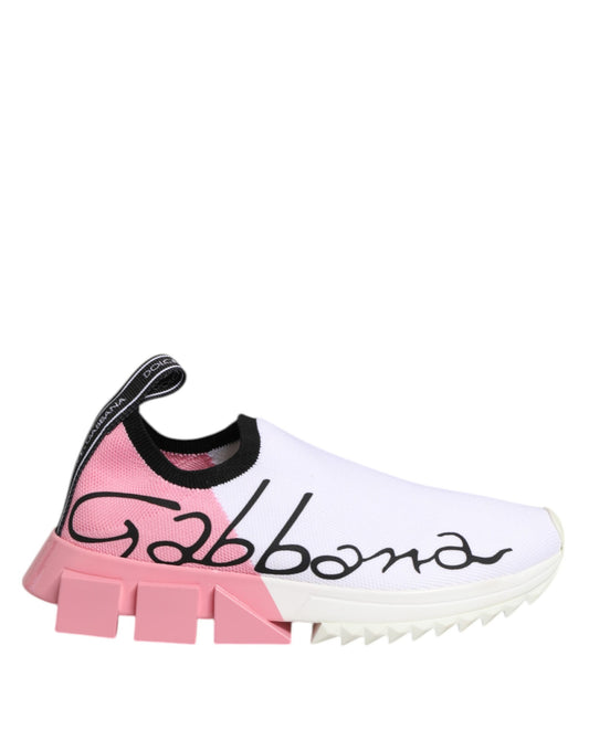 Dolce & Gabbana Vita Rosa Låga Sorrento Sneakers Skor