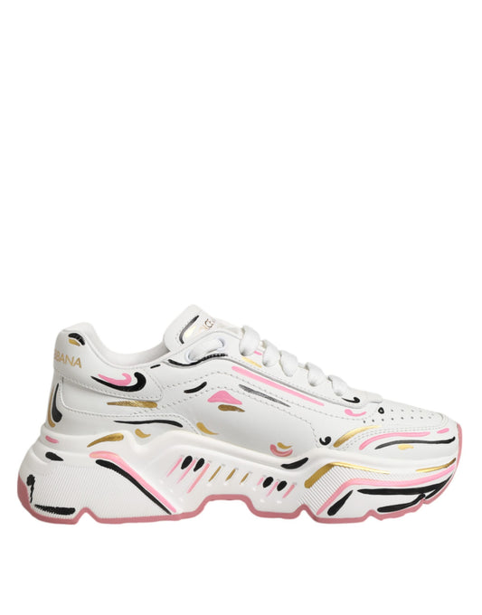 Dolce & Gabbana flerfärgade handmålade Daymaster sneakers