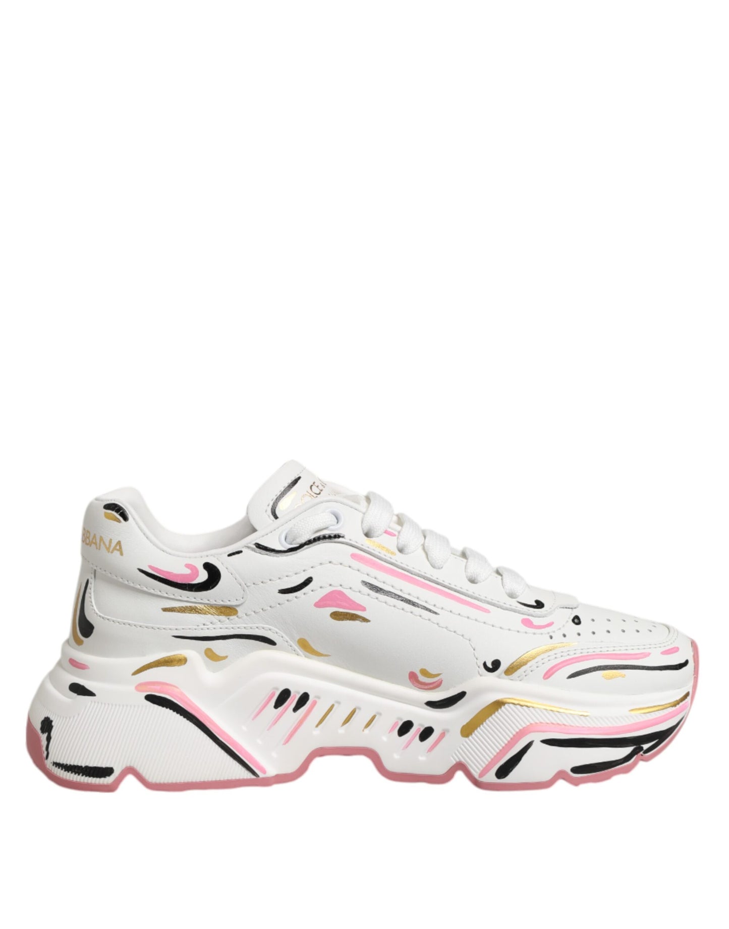 Dolce & Gabbana flerfärgade handmålade Daymaster sneakers