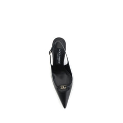 Dolce & Gabbana Black Goatskin High Heel Pumps