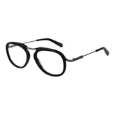 Ermenegildo Zegna Black Metal Glasses (Frames)