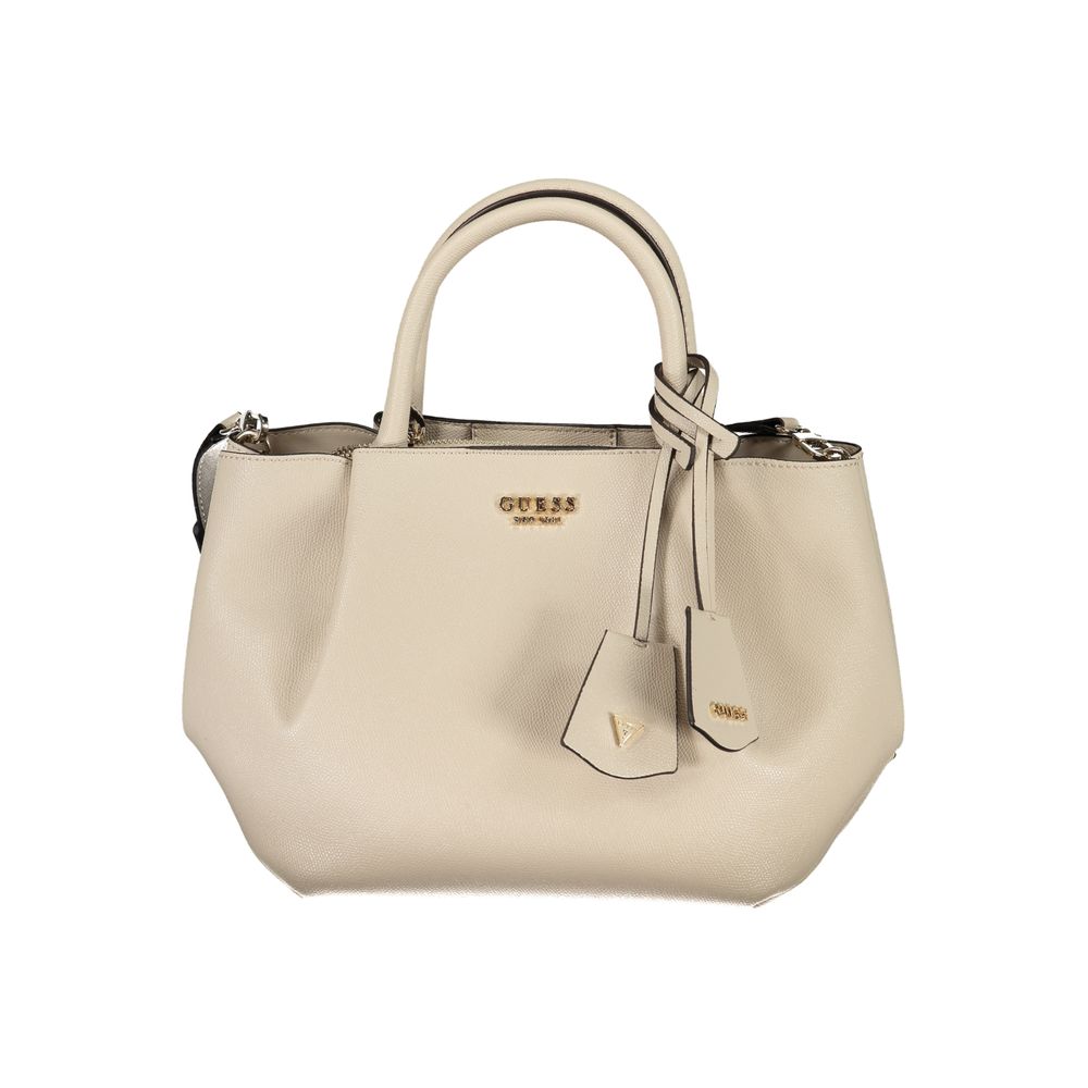 Beige polyeten damhandväska