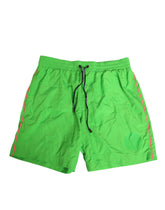 Dolce & Gabbana Green Nylon Drawstring Men Shorts Swimwear