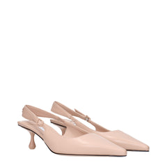 Jimmy Choo Pink Leather High Heel Pumps