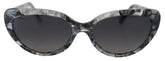 Dolce & Gabbana DG4194 Gray Acetate Logo Plaque Cat Eye Lens Sunglasses
