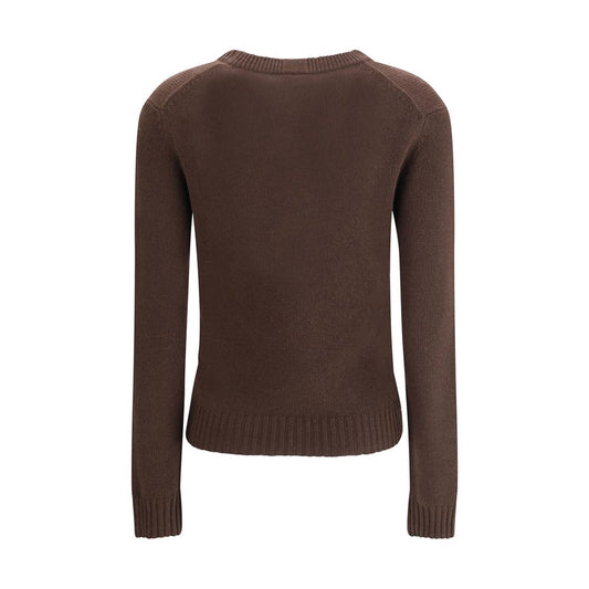 Allude Brown Cashmere Cashmere Sweater