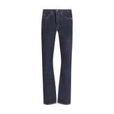 Tom Ford Blue Cotton Straight-Leg Jeans
