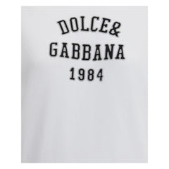 Dolce & Gabbana White Cotton Sweatshirt