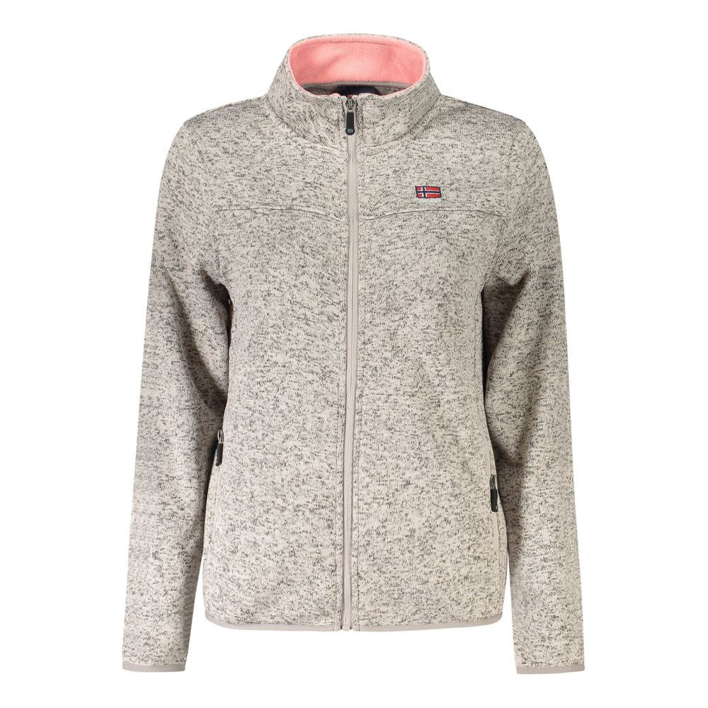 Beige polyestertröja för kvinnor