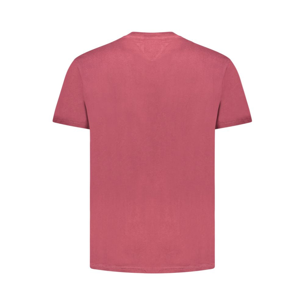 Tommy Hilfiger rød bomulls-T-skjorte for menn