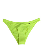 Dolce & Gabbana Neon Green DG Logo Swim Briefs Women Underwear