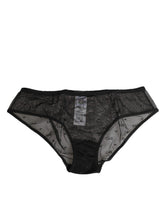 Dolce & Gabbana Black Sheer Mesh Lace Polka Dot Logo Underwear