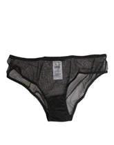 Dolce & Gabbana Black Sheer Mesh Lace Bikini Briefs Underwear