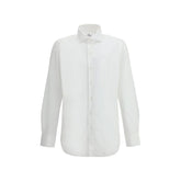 Finamore White Cotton Dress Shirt