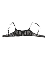 Dolce & Gabbana Black Floral Lace Sheer Underwire Bra Underwear
