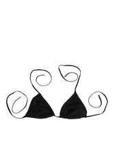 Dolce & Gabbana Black Embroidered Triangle Swimwear Underwear