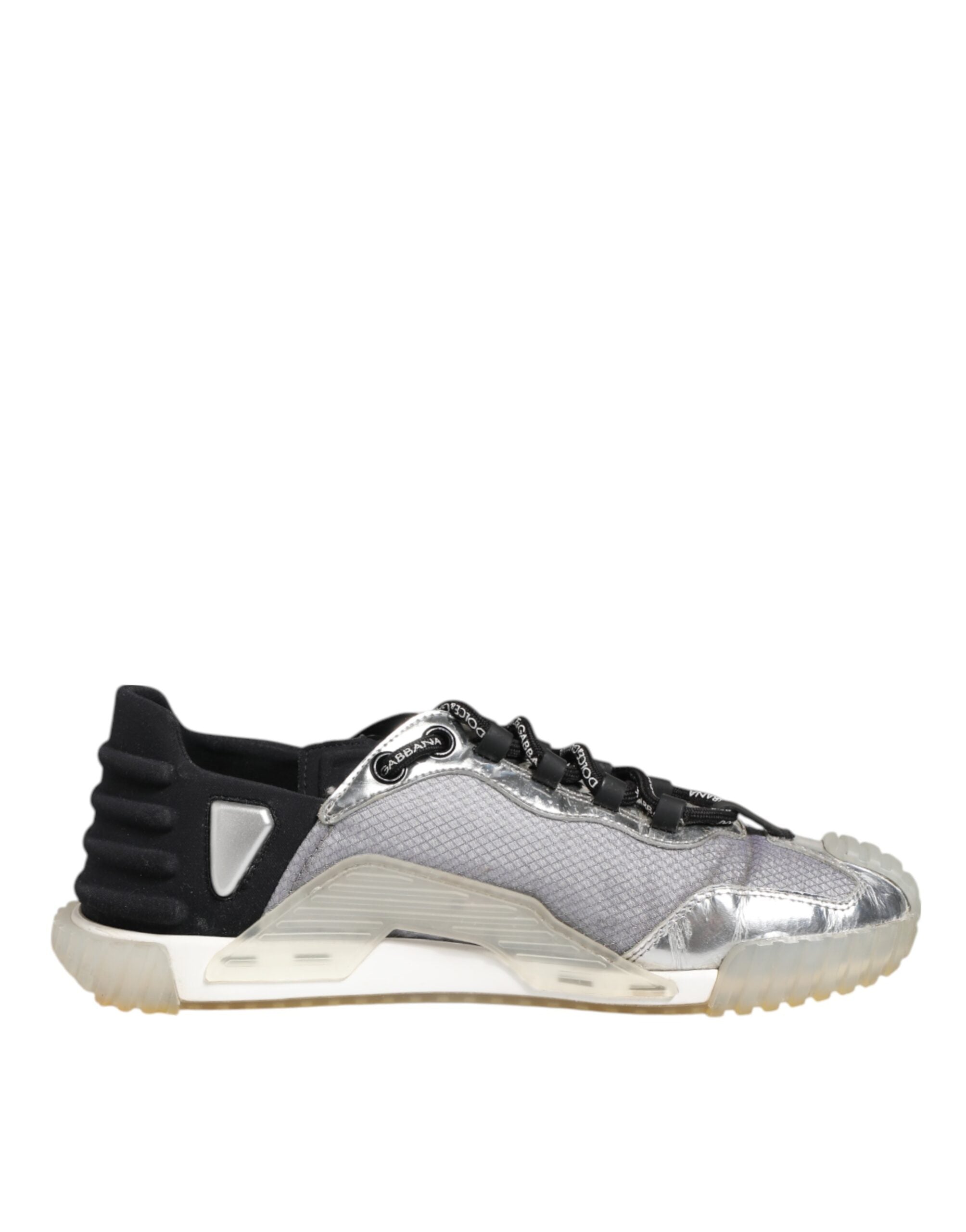 Flerfargede sølvfargede logo lave NS1-sneakers