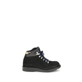 Burberry Black Calf Leather Bos Taurus Lace-Up Boots