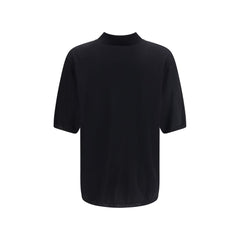 Saint Laurent Black Wool Polo Shirt