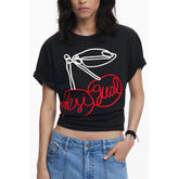 Desigual Black Cotton Women T-Shirt