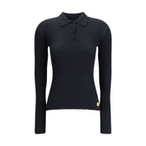 Dolce & Gabbana Black Cashmere Polo Shirt