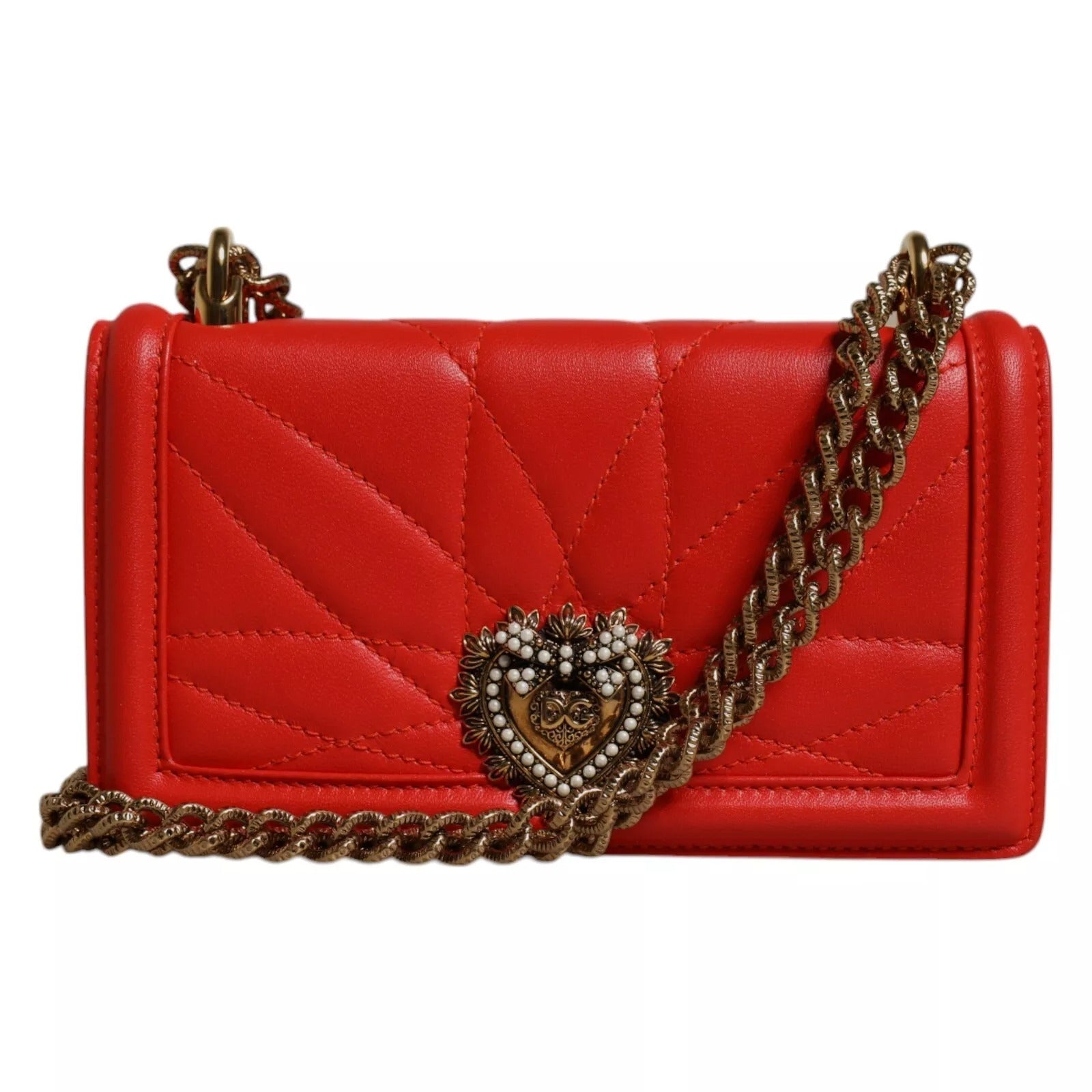 Röd quiltad Devotion Crossbody 11 PRO telefonväska