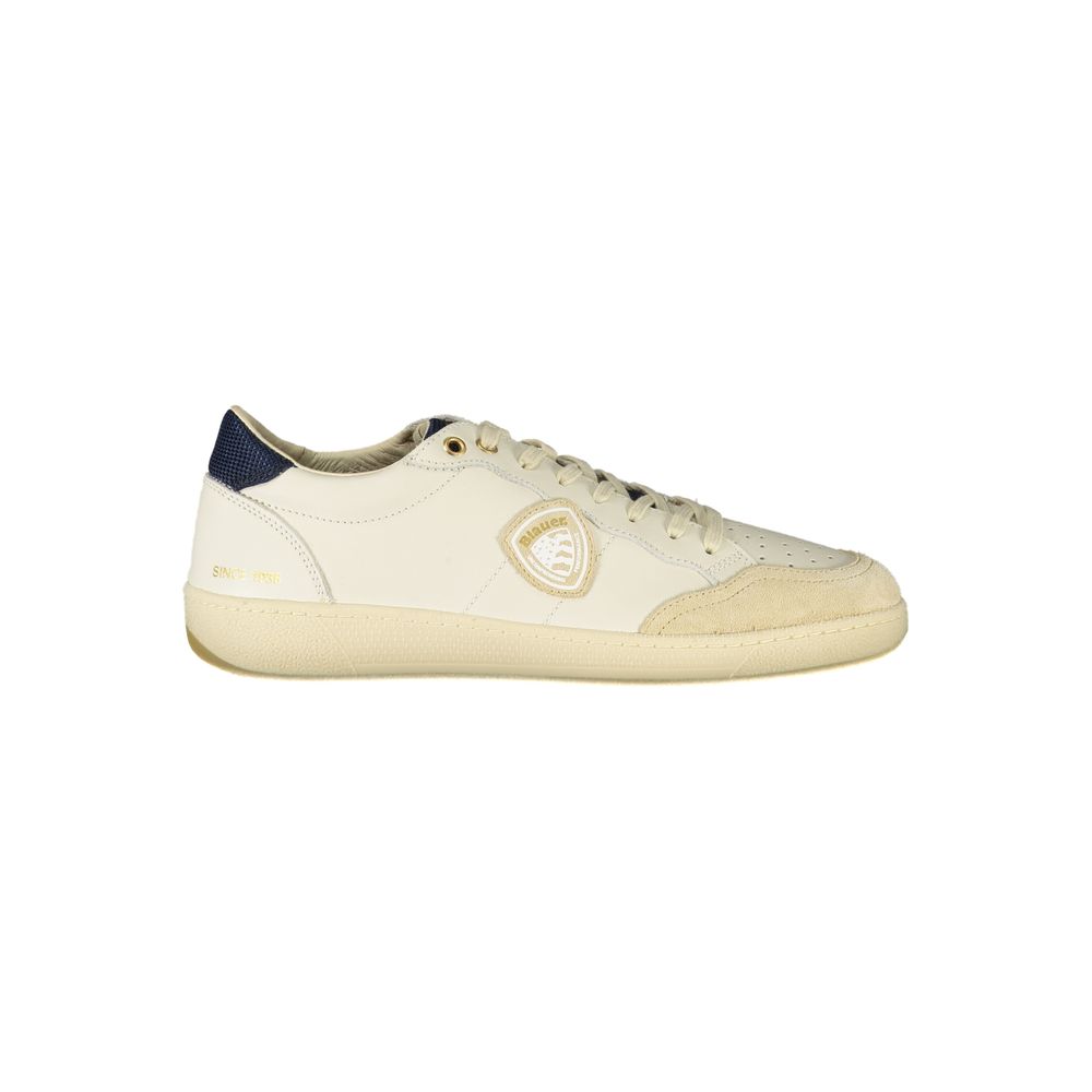 Vit polyestersneaker