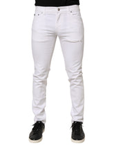 Dolce & Gabbana Vita Ripped Cotton Skinny Herrjeans