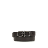 Ferragamo Brown Calf Leather Bos Taurus Regular Belt