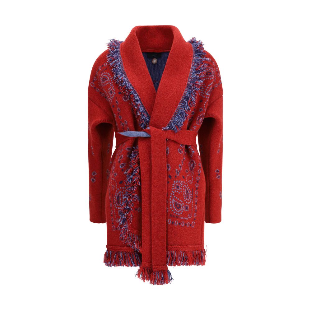 Bandana jacquard cardigan