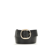 Gabriela Hearst Black Leather Regular Belt