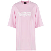 Comme Des Fuckdown Rosa Bomullsklänning