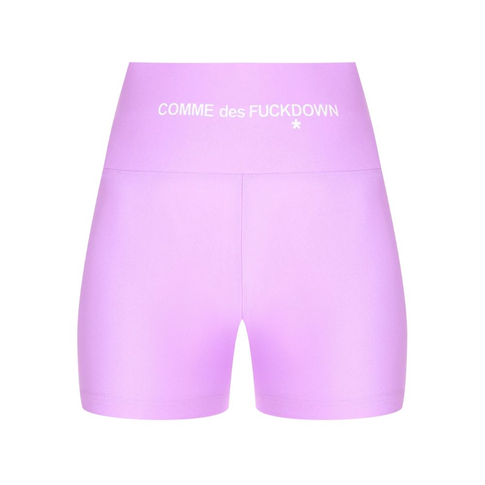 Comme Des Fuckdown Lila Polyester Shorts
